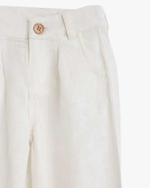 Classic Tailored Linen-Blend Trousers