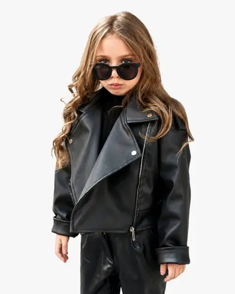 Harley kids leather jacket