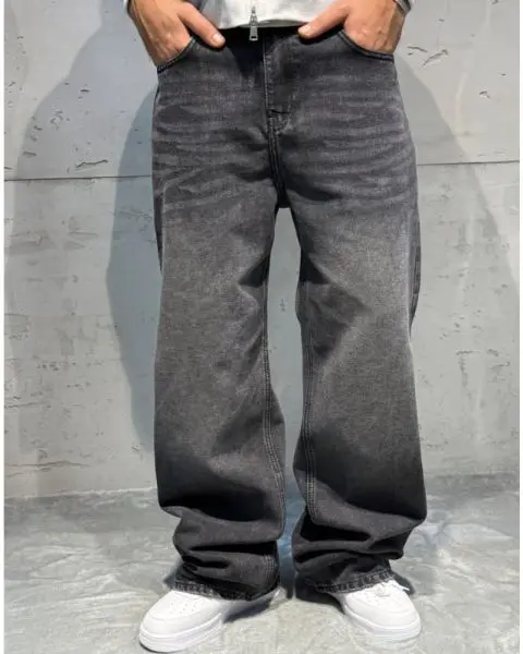 Faded Black Baggy Jeans