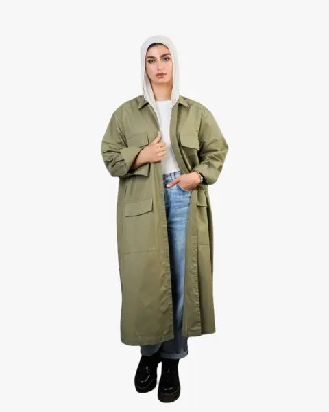 OLIIVE TRENCH COAT
