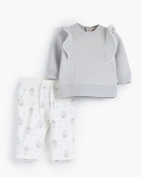 Baby Penguin Rouned Printed Set