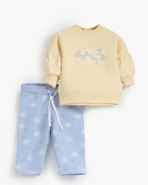 Daisy Flower Rouned Printed Set