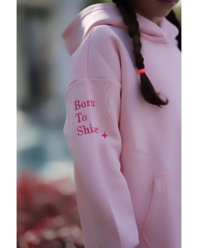 Kids hoodie set Pink with rose logo