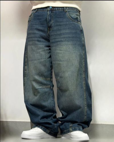 جينز فضفاض (Baggy) أزرق