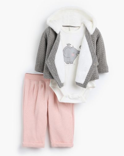 Hello Little One Hooded Set