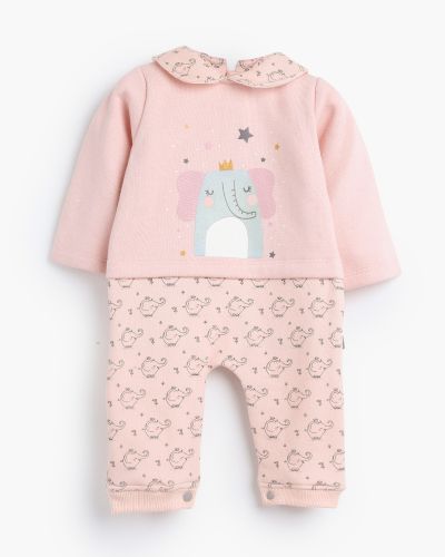 Hello Little One Rouned Printed Romper