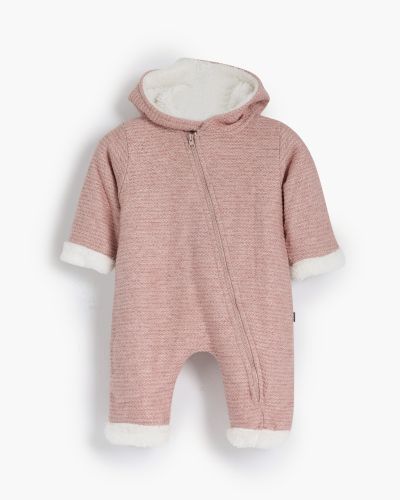 White Flower Hooded  Romper