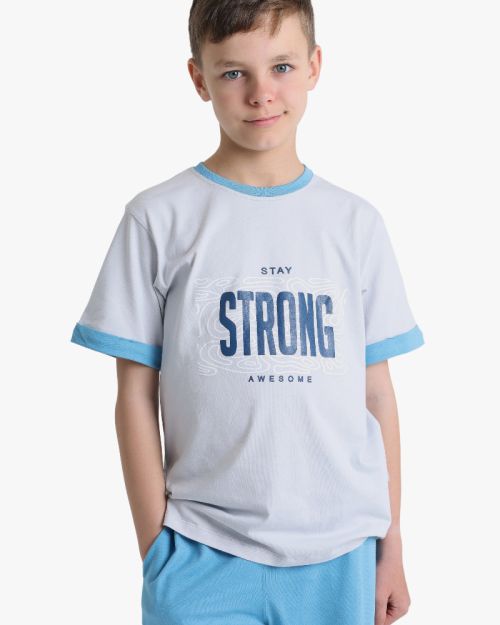 Boys' Stay Strong Cotton Loungewear Set