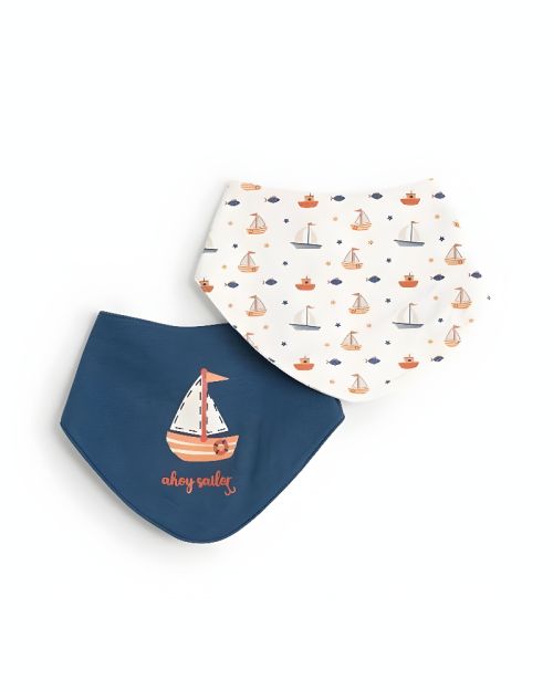 Junior Sailor Baby Bib Set