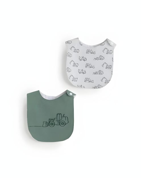 Junior Construction Baby Bib Set