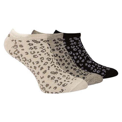 A Pack Of 3 Pieces Ankle Printed Socks MultiColoure