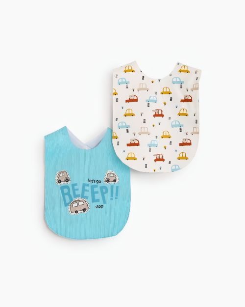 Junior Beep Car Baby Bib Set