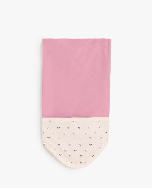 Dainty Print Two-Tone Baby Swaddle Wrap