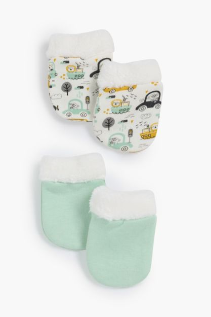 Big truck Printed Mittens