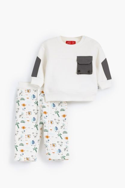 African animals Rouned Printed Set