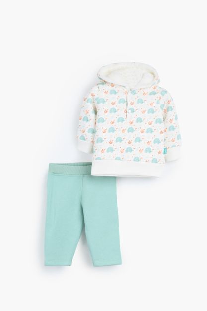 Love elephant Hooded Printed Set