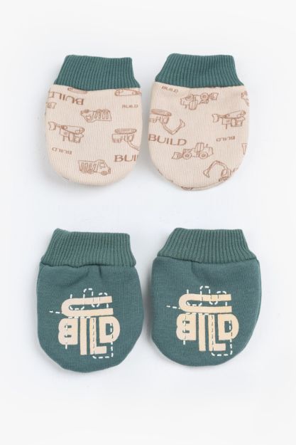 Work zone Printed Mittens