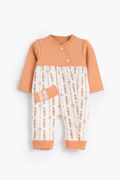 Ethanic Rouned Printed Romper