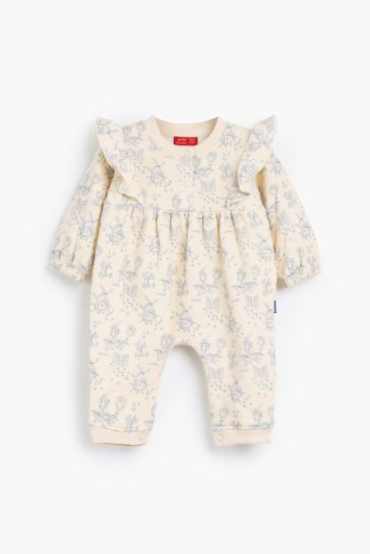 Vintage Rouned Printed Romper