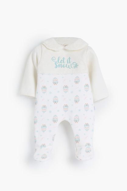  Baby Penguin Rouned Printed Romper