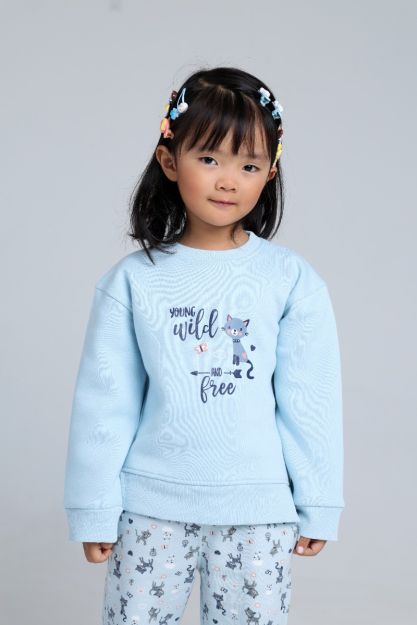 Lovely cat Rouned Printed Set