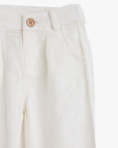 Classic Tailored Linen-Blend Trousers