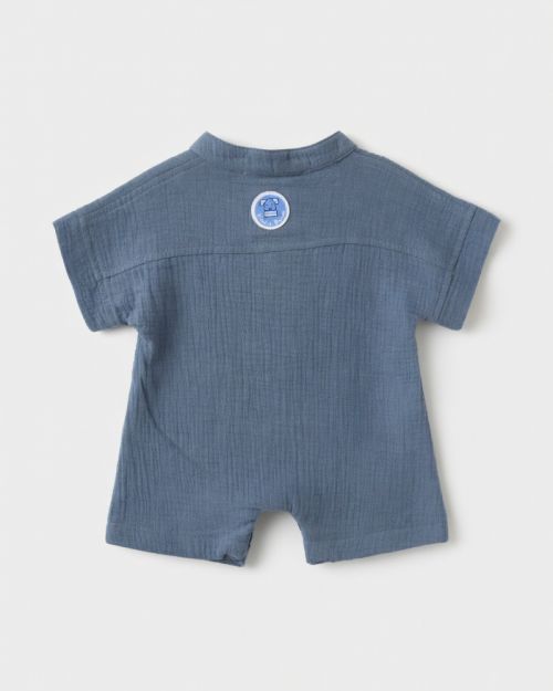 Baby Cotton One-Piece – Bear Pocket