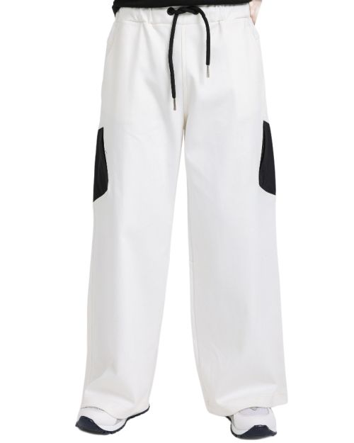 Boys Wide Leg Contrast Utility Pants