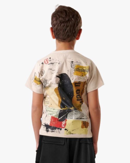 Raven Collage Artistic Graphic Tee
