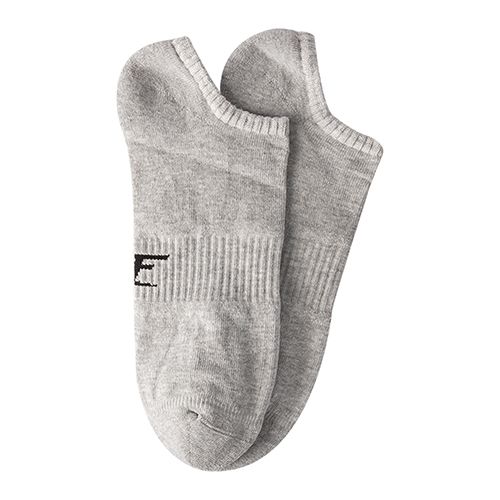 LowCut Plain Socks Liner Heel And Toe Grey For Men