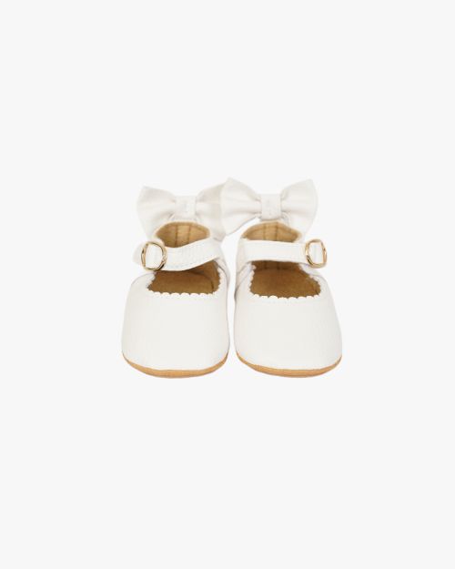 Scalloped Heritage Bow Ballerinas