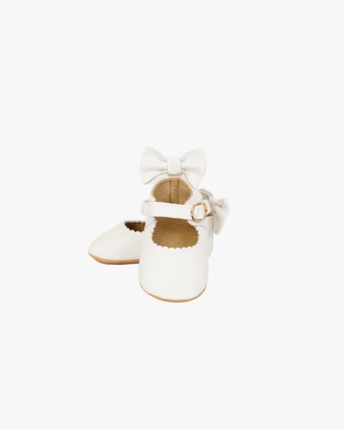 Scalloped Heritage Bow Ballerinas