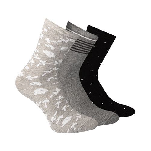 A Pack Of 3 Pieces Long Printed Socks MultiColoure