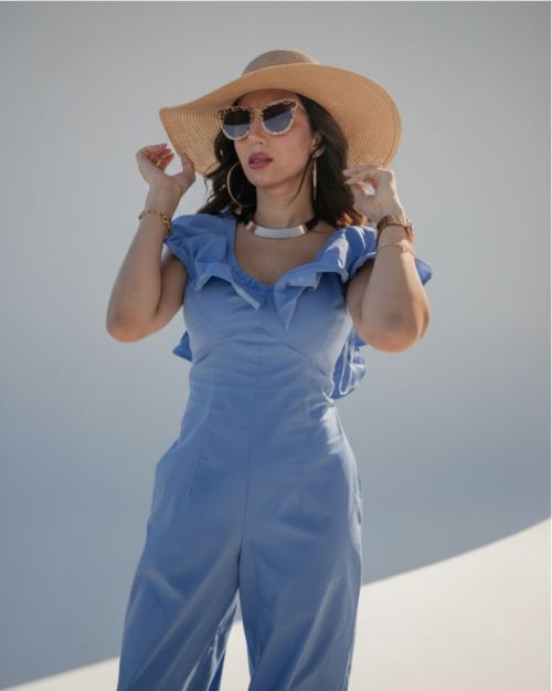 Ruffle Sleeve Jumpsuit