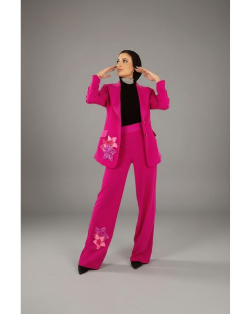 Satin Wide-Leg Pants