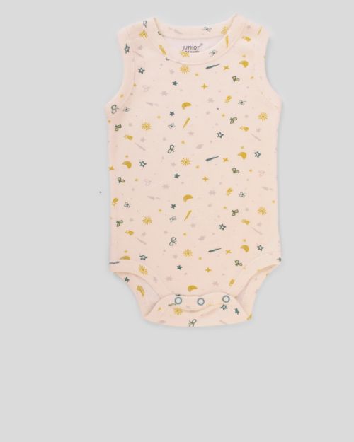 Baby Cotton Sleeveless Bodysuit Pack – 3 Pieces