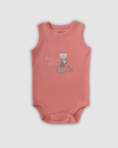 Baby Cotton Sleeveless Bodysuit Pack – 3 Pieces