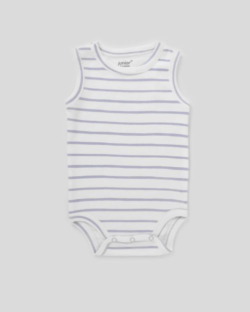 Baby Cotton Sleeveless Bodysuit Pack – 3 Pieces