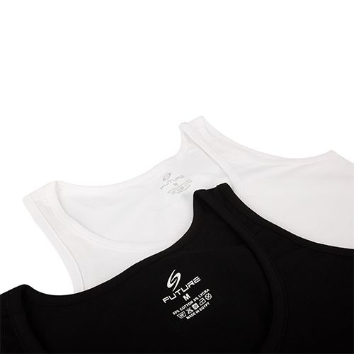 عبوة من 2 قميص داخلي بدون أكمام متعدد الألوان للنساء