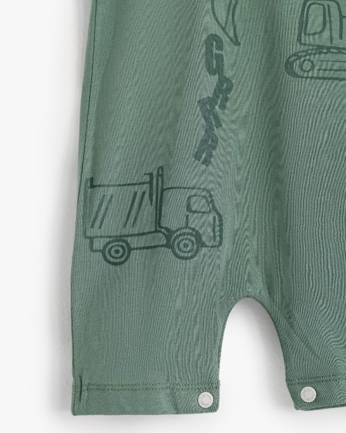 Printed Cotton Sleeveless Jumpsuit