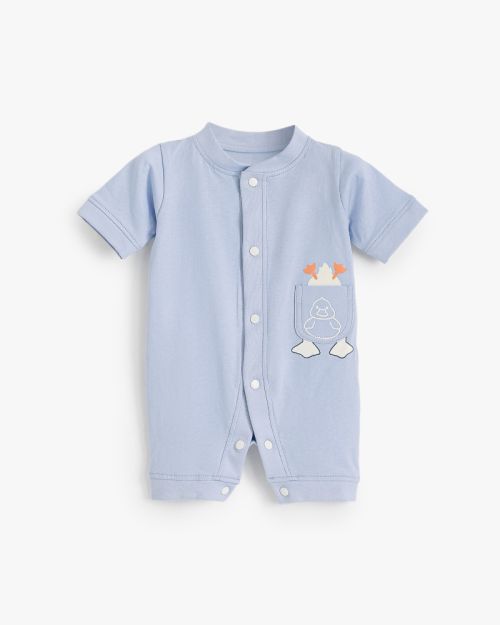 Baby Cotton Short Sleeve Jumpsuit
