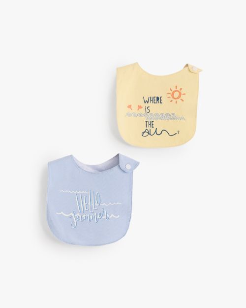 Baby Cotton Bib Set – 2 Pieces