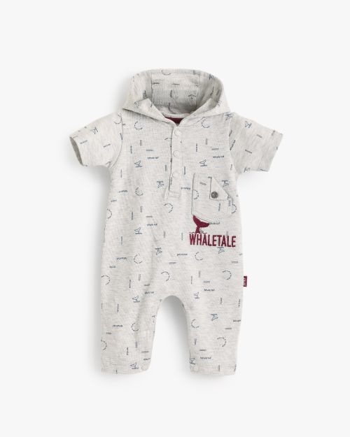 Baby Cotton Hooded Romper