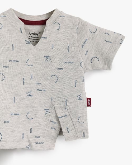 Kids 2 Piece Printed Top And Pants Set