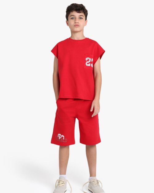 Boys Relaxed Bermuda Sweat Shorts