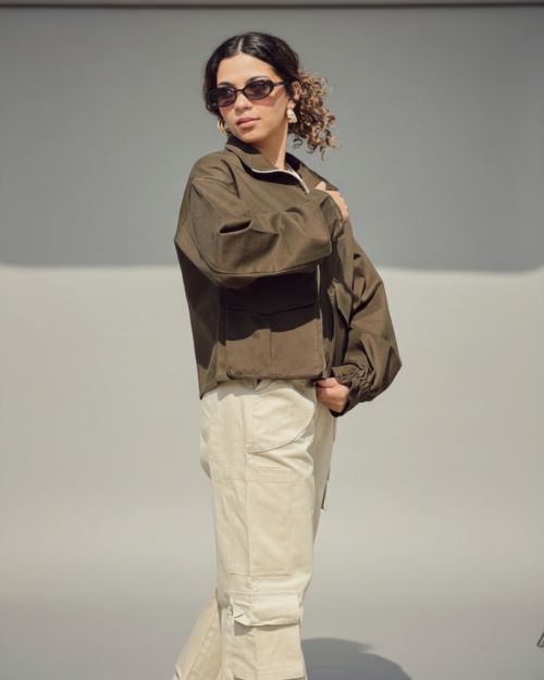 Olive zipped jacket	