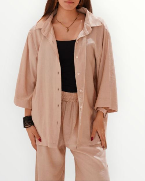 Green Relaxed-Fit Blazer & Trousers Set