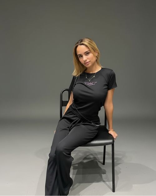 Women's T-Shirt and Trousers Batgirl Set - Casual Match