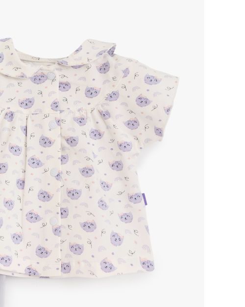 Baby Cotton Top And Pants Set