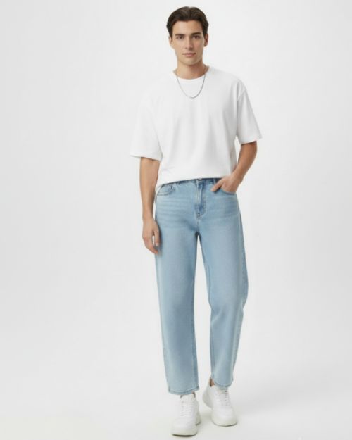 بنطال "بوي فريند" ثلجي.